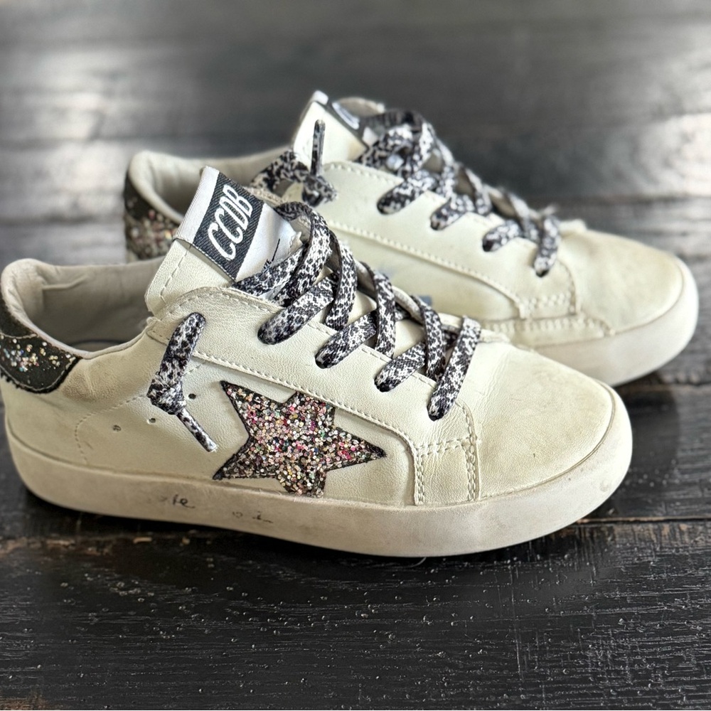 Kids Glitter Star Sneakers - Multi-Glitter
